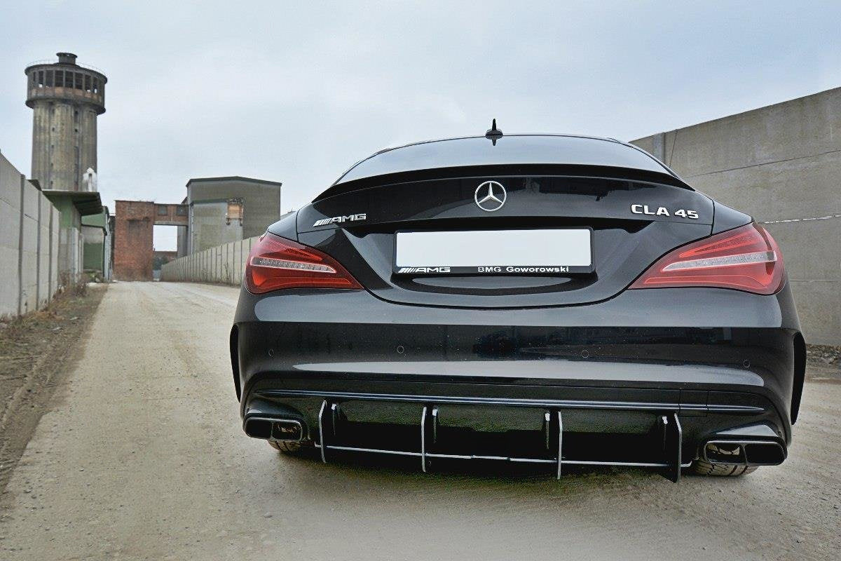 Prelungire difuzor bara spate Mercedes CLA A45 AMG C117 Facelift 2017- v3 - Maxton Design