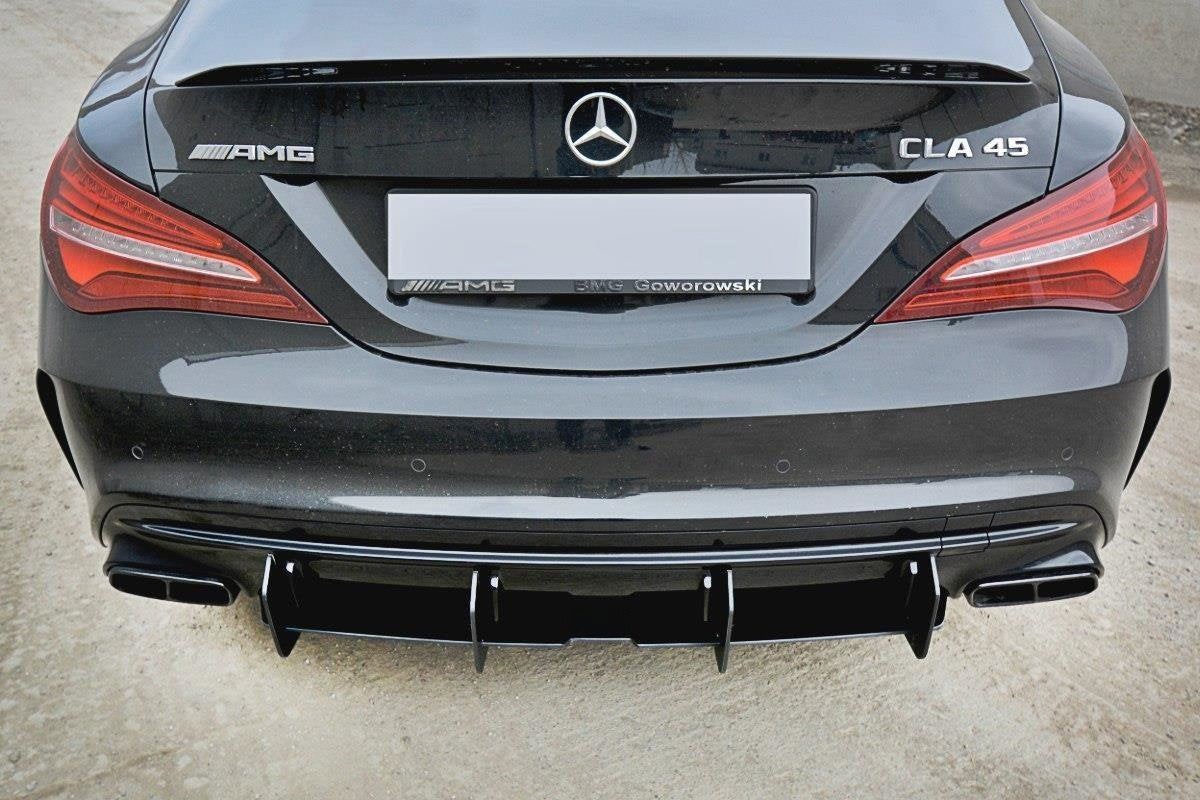 Prelungire difuzor bara spate Mercedes CLA A45 AMG C117 Facelift 2017- v3 - Maxton Design