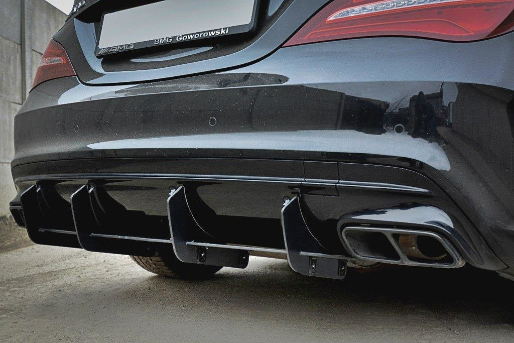 Prelungire difuzor bara spate Mercedes CLA A45 AMG C117 Facelift 2017- v3 - Maxton Design