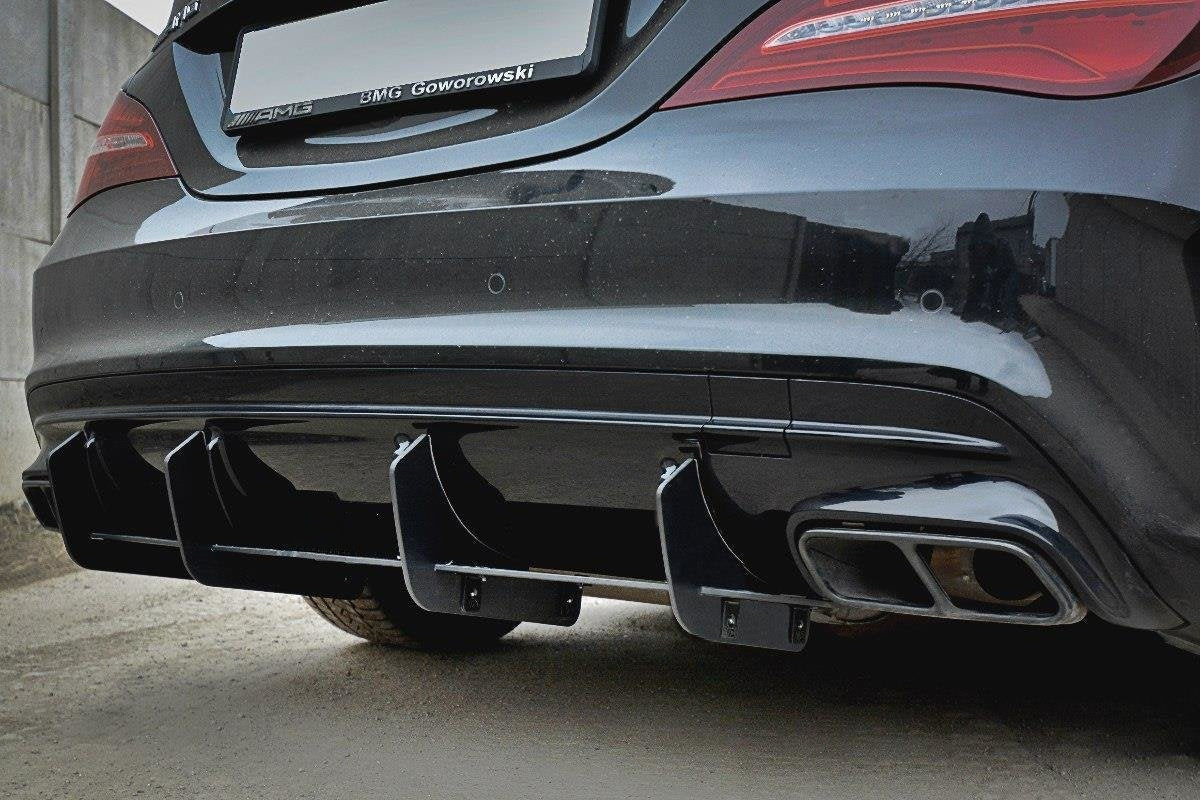 Prelungire difuzor bara spate Mercedes CLA A45 AMG C117 Facelift 2017- v3 - Maxton Design