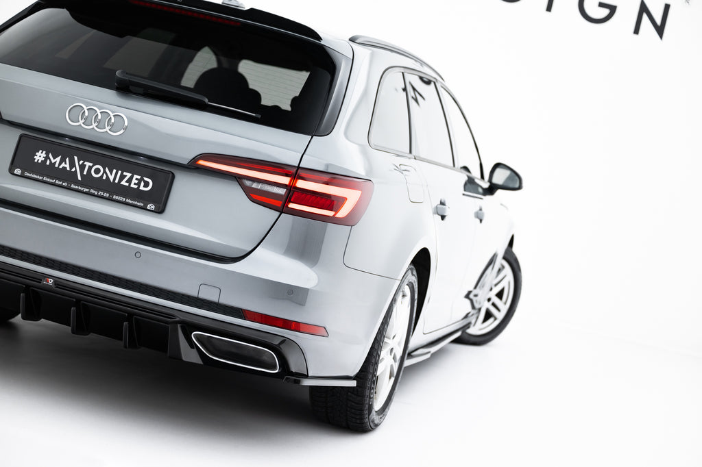 Prelungire splitter bara spate Audi A4 / A4 S-Line / S4 Sedan / Avant B9 2015-2019 v38 - Maxton Design