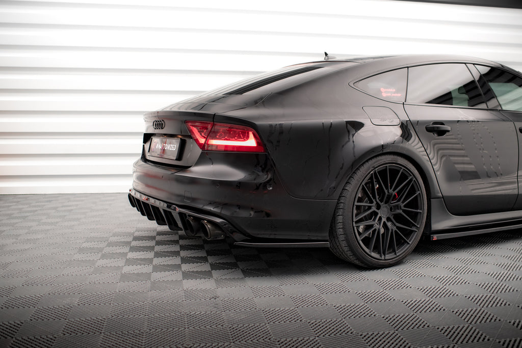 Prelungire splitter bara spate Audi A7 S-Line C7 2010-2014 v28 - Maxton Design