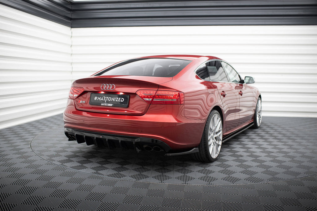 Prelungire splitter bara spate Audi S5 / A5 S-Line Sportback 8T 2007-2011 v46 - Maxton Design
