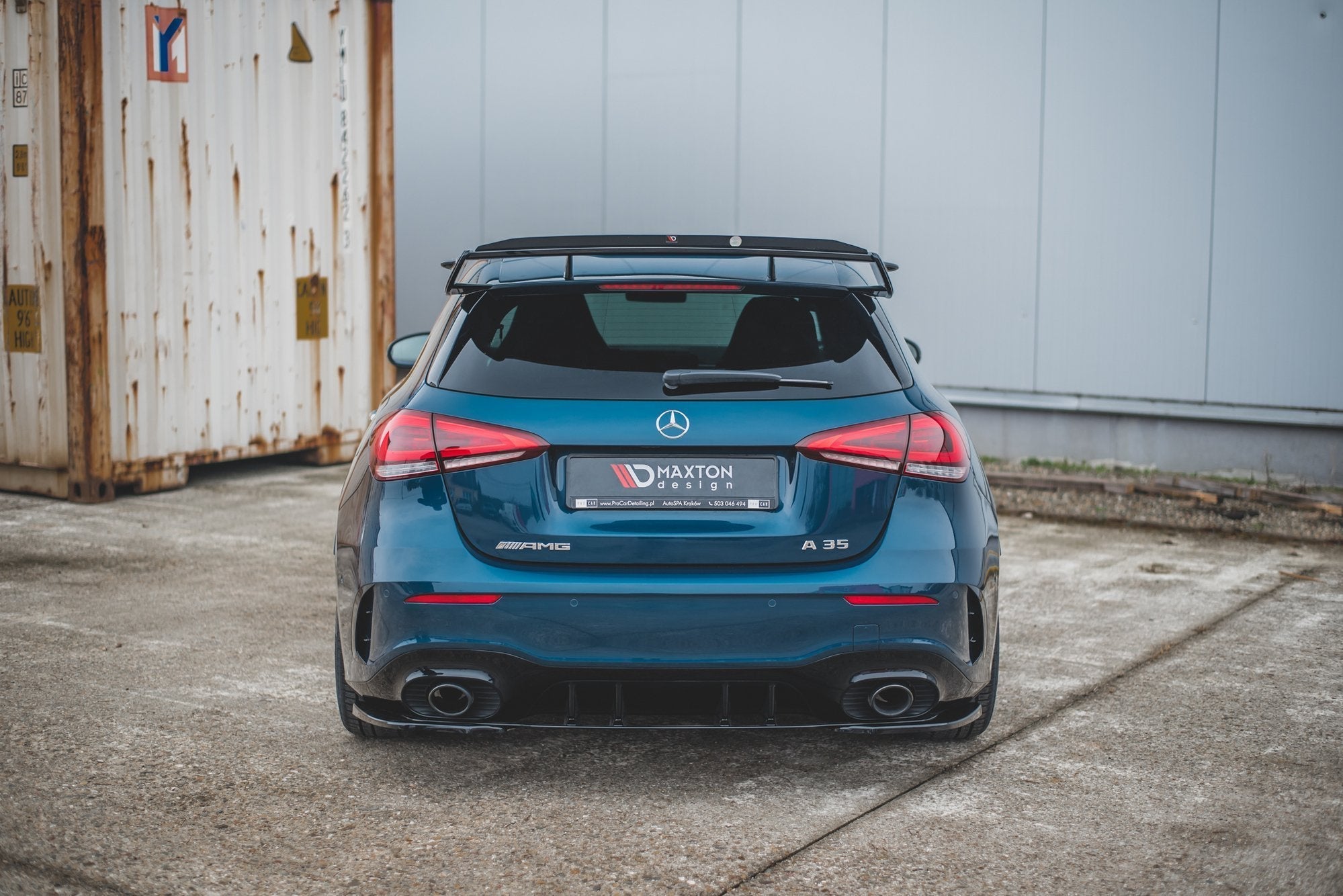 Prelungire splitter bara spate Mercedes A Class W177 A35 AMG 2018- v1 - Maxton Design