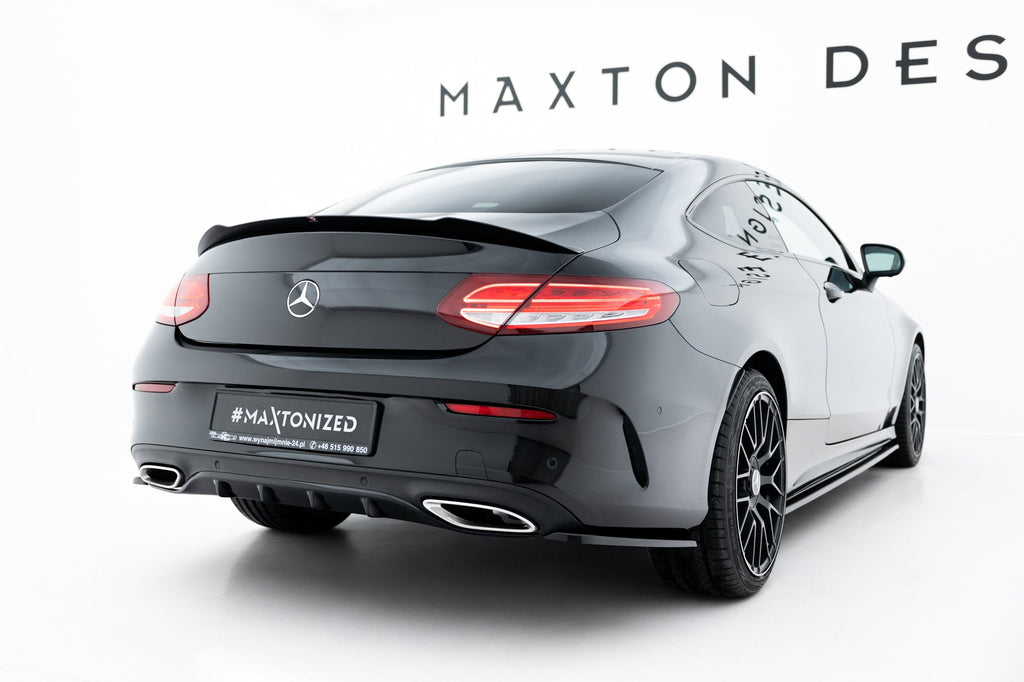 Prelungire splitter bara spate Mercedes C Class W205 Coupe Amg-Line 2015-2018 v6 - Maxton Design