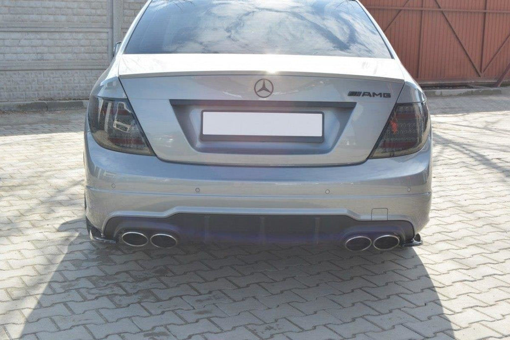 Prelungire splitter bara spate Mercedes C Class W204 Amg-Line Facelift 2011-2014 v1 - Maxton Design