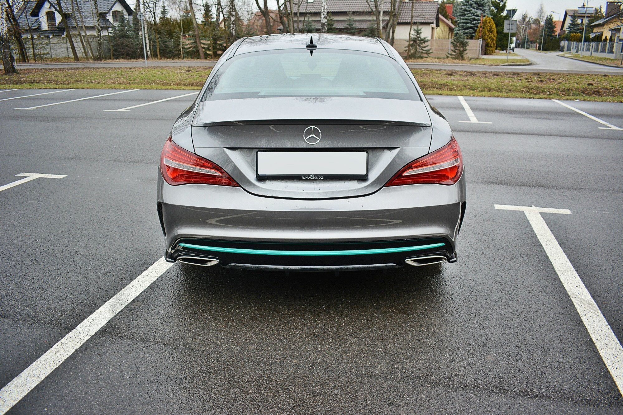 Prelungire splitter bara spate Mercedes CLA C117 Amg-Line Facelift 2017- v6 - Maxton Design
