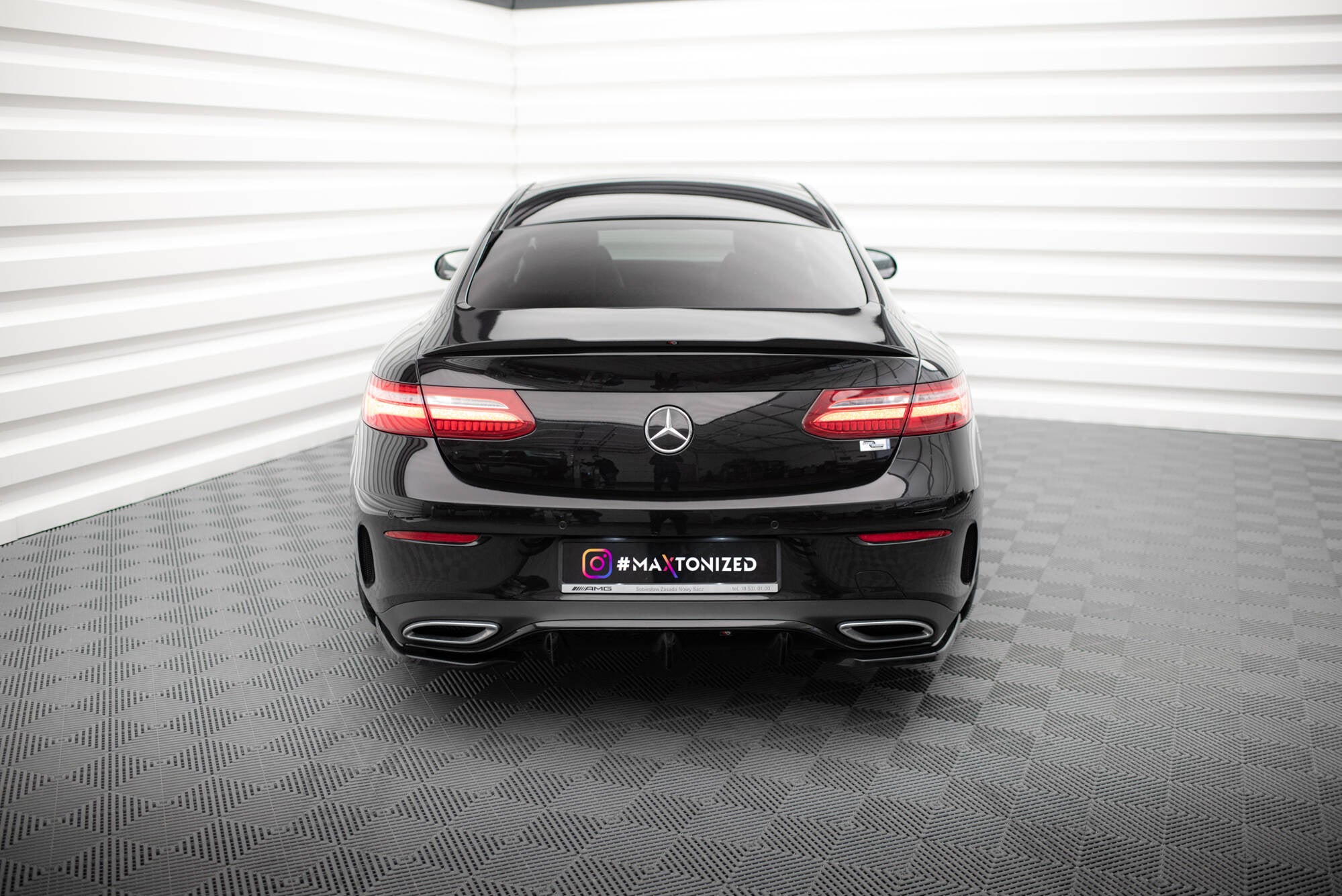 Prelungire splitter bara spate Mercedes E Class W213 Coupe Amg-Line 2017- v2 - Maxton Design