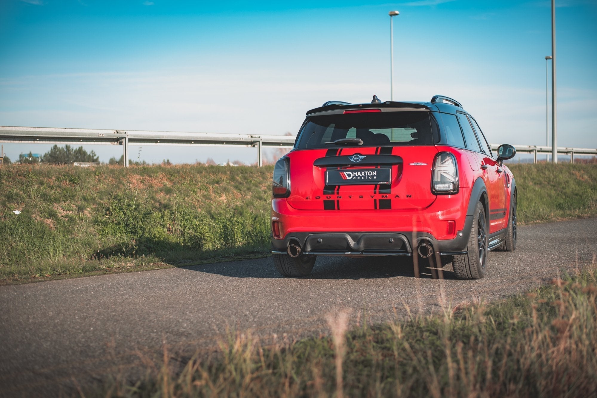 Prelungire splitter bara spate Mini Countryman Mk2 F60 JCW 2020- v1 - Maxton Design
