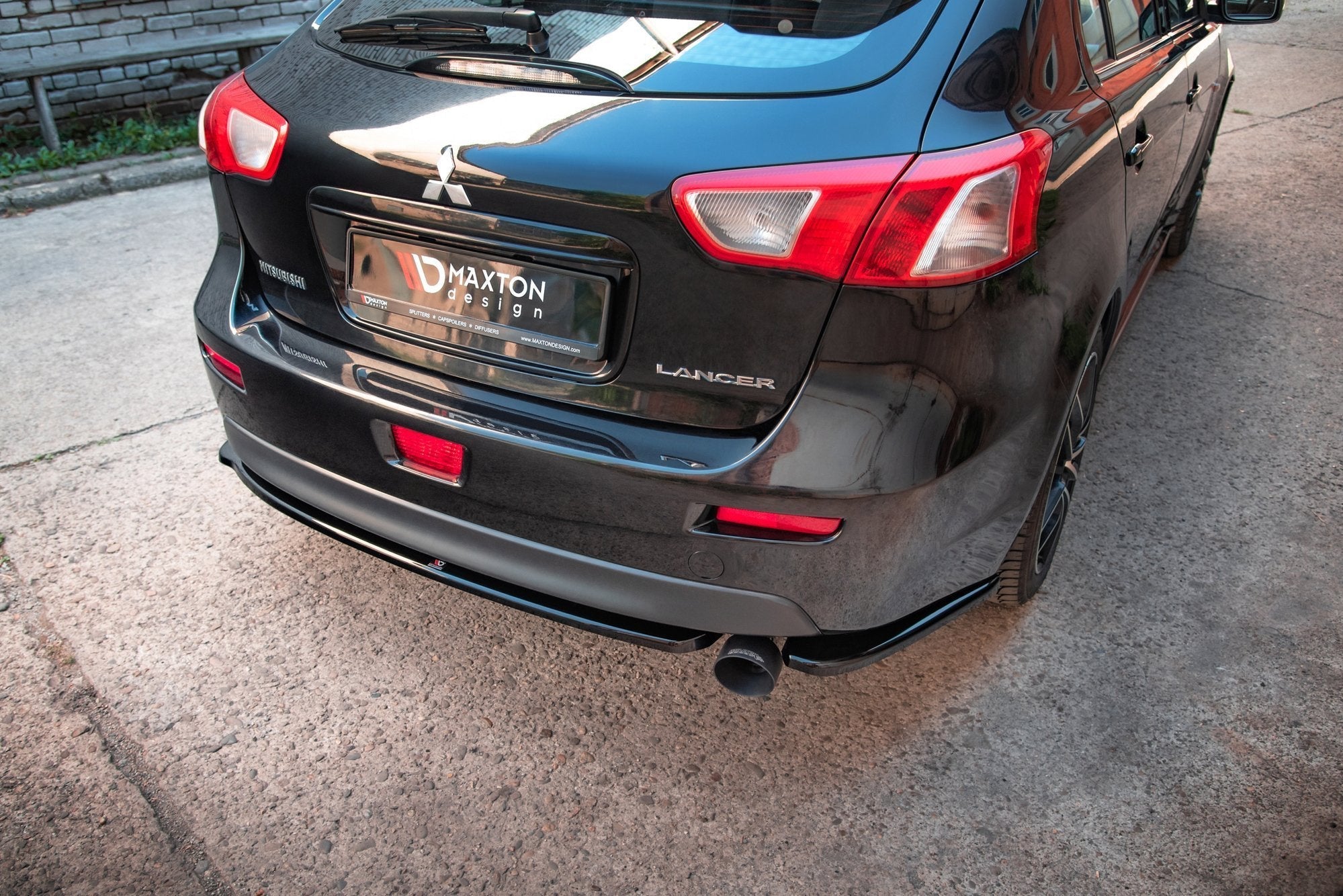Prelungire splitter bara spate Mistubishi Lancer Sportback Mk8 2007-2016 v4 - Maxton Design
