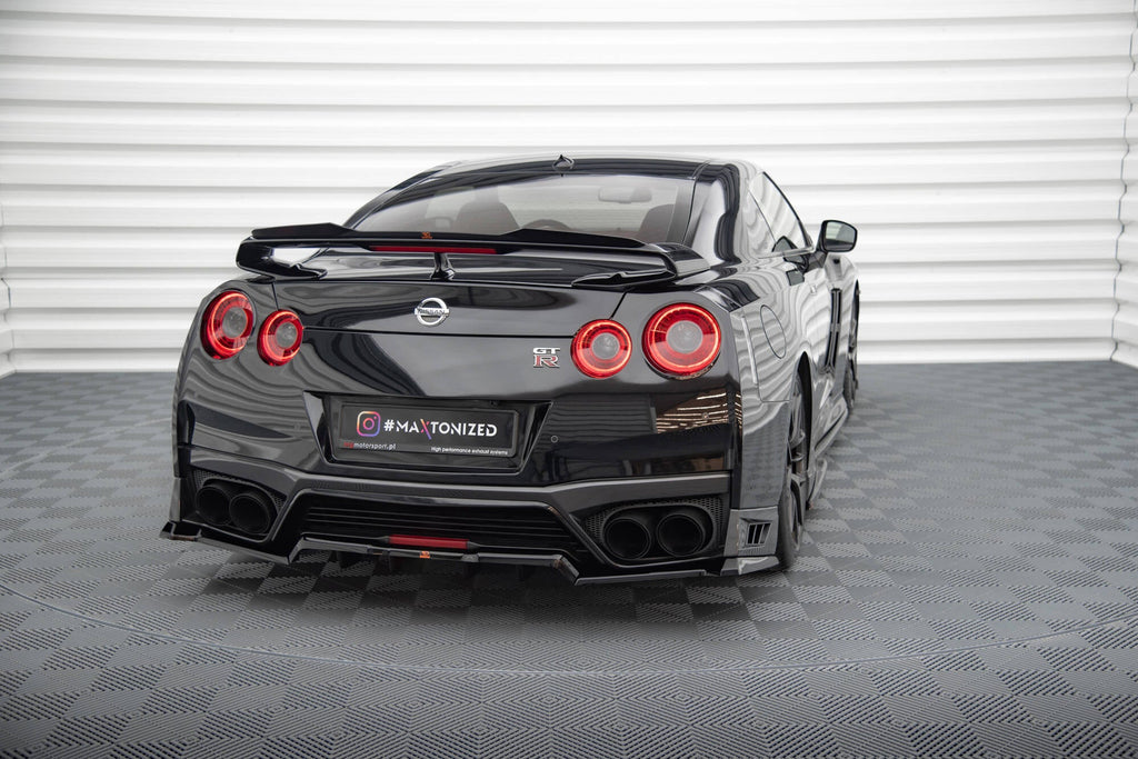 Prelungire splitter bara spate Nissan GTR R35 Facelift 2016-2022 v4 - Maxton Design
