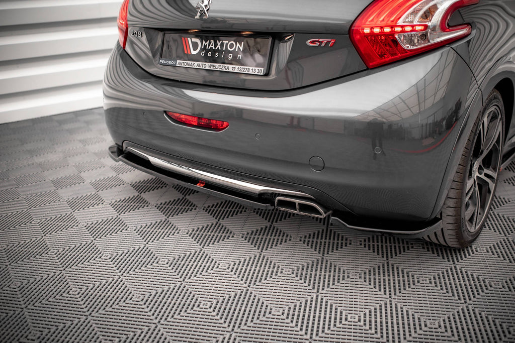 Prelungire splitter bara spate Peugeot 208 GTi Mk1 2013-2015 v3 - Maxton Design
