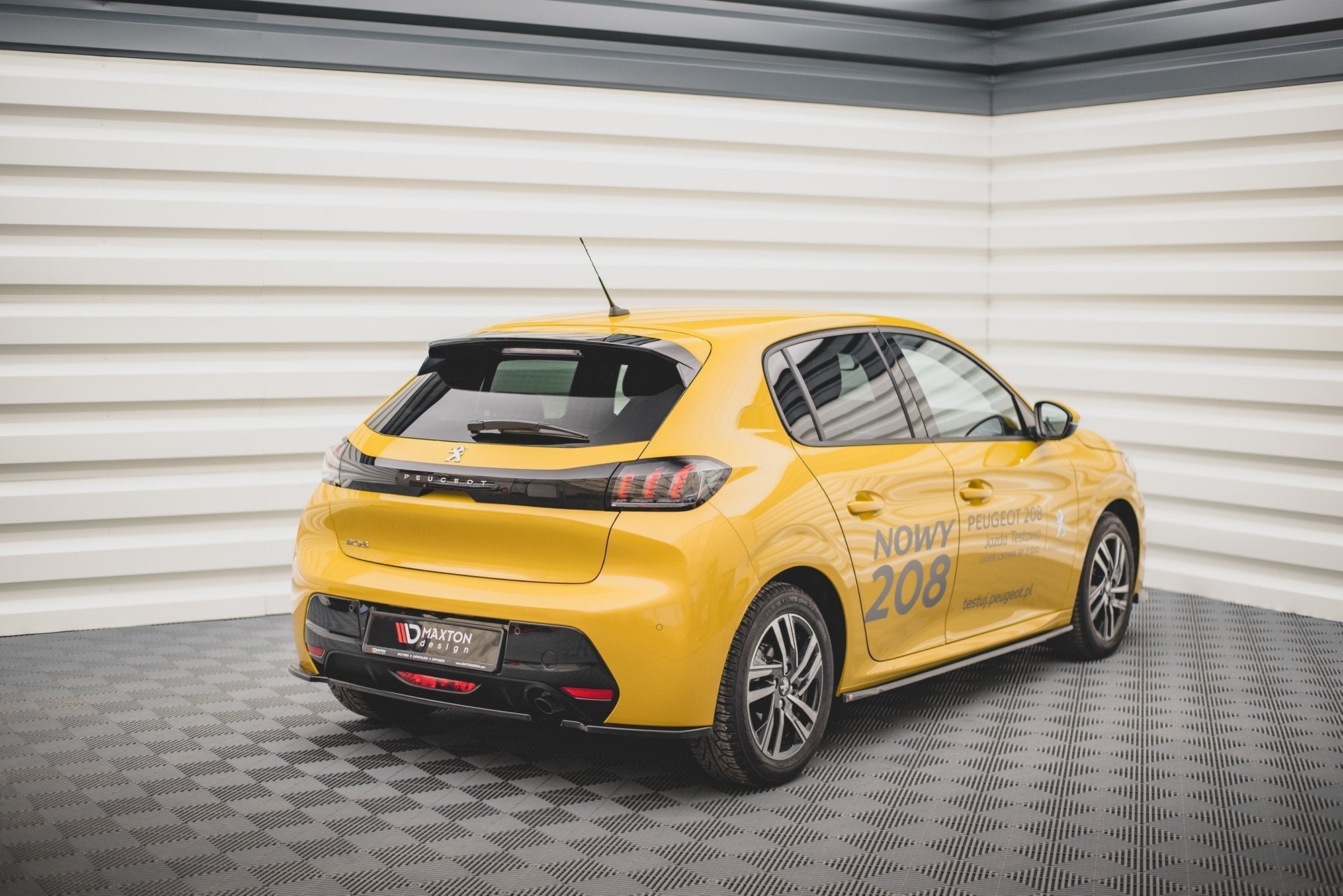 Prelungire splitter bara spate Peugeot 208 Mk2 2019- v2 - Maxton Design