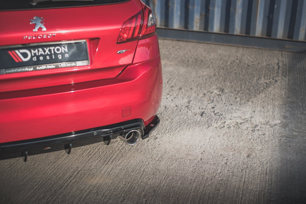 Prelungire splitter bara spate Peugeot 308 GT Mk2 Facelift 2017-2021 v4 - Maxton Design