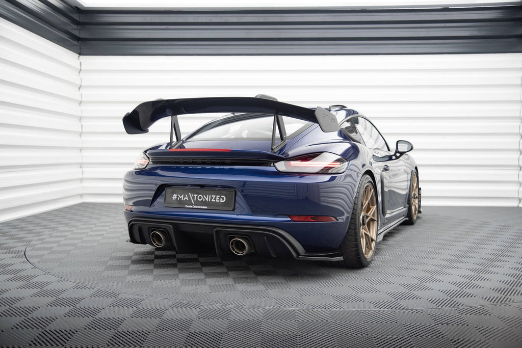 Prelungire splitter bara spate Porsche 718 Cayman GT4 RS 982c 2021- v2 - Maxton Design