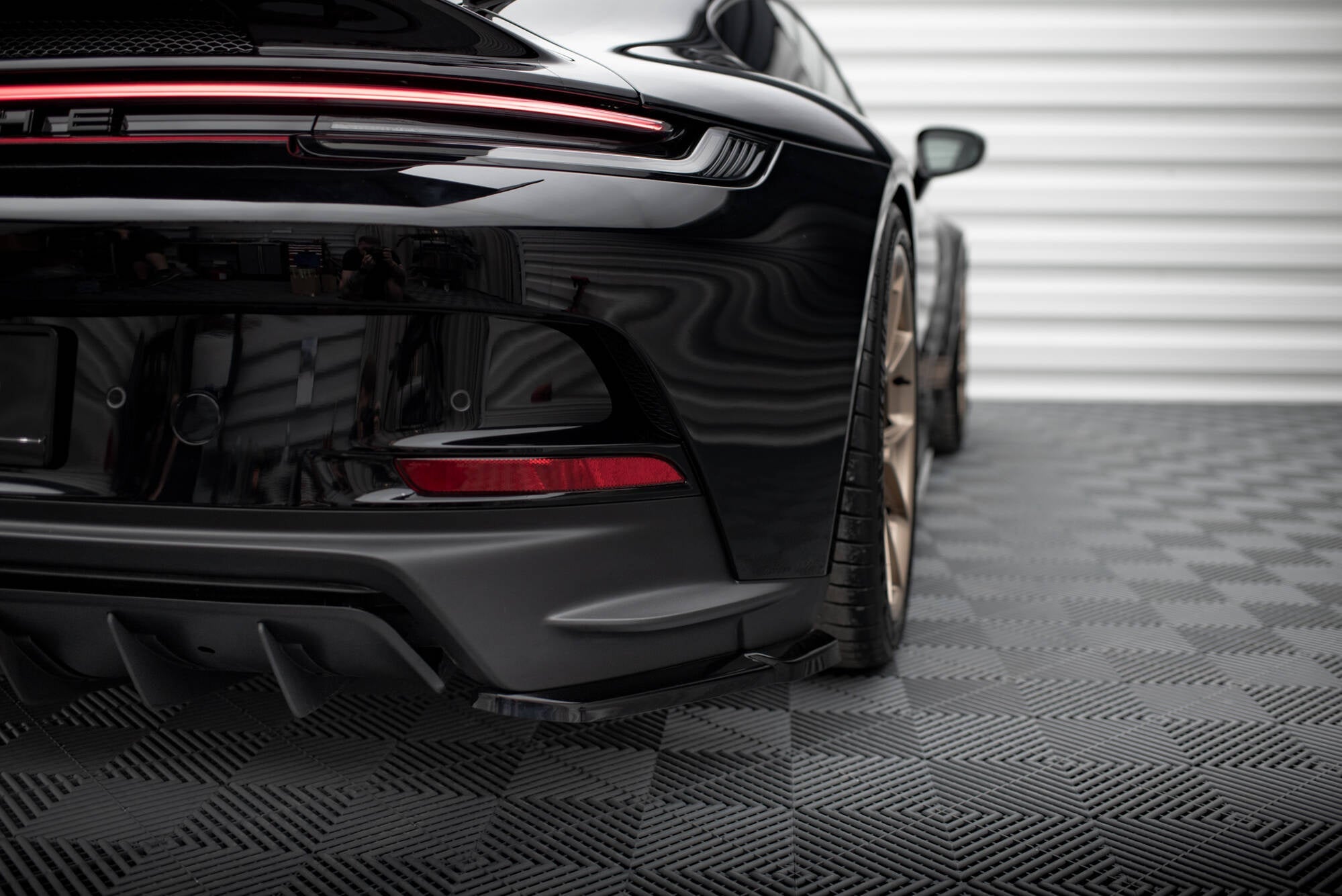Prelungire splitter bara spate Porsche 911 992 GT3 2021- v1 - Maxton Design