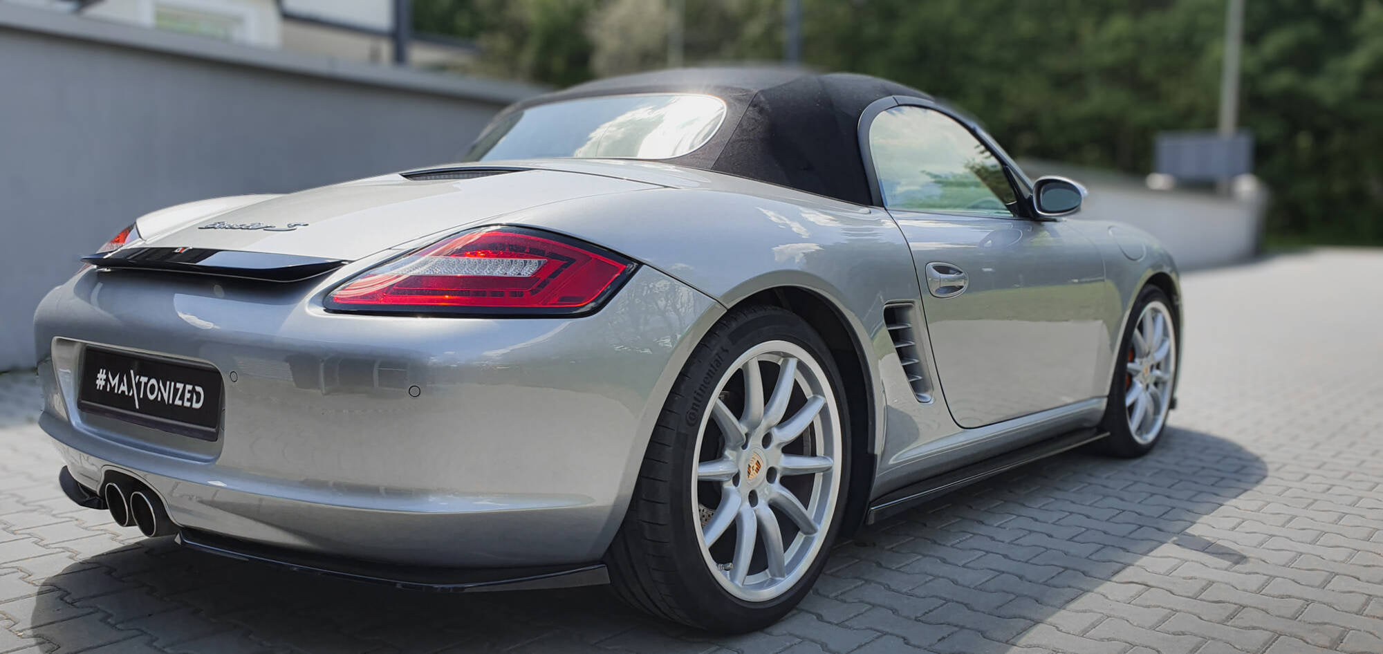 Prelungire splitter bara spate Porsche Boxster 987 2004-2009 v1 - Maxton Design