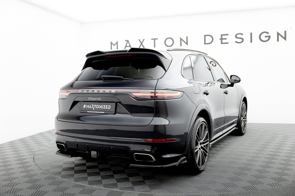Prelungire splitter bara spate Porsche Cayenne Sport Design Mk3 2018-2023 v3 - Maxton Design