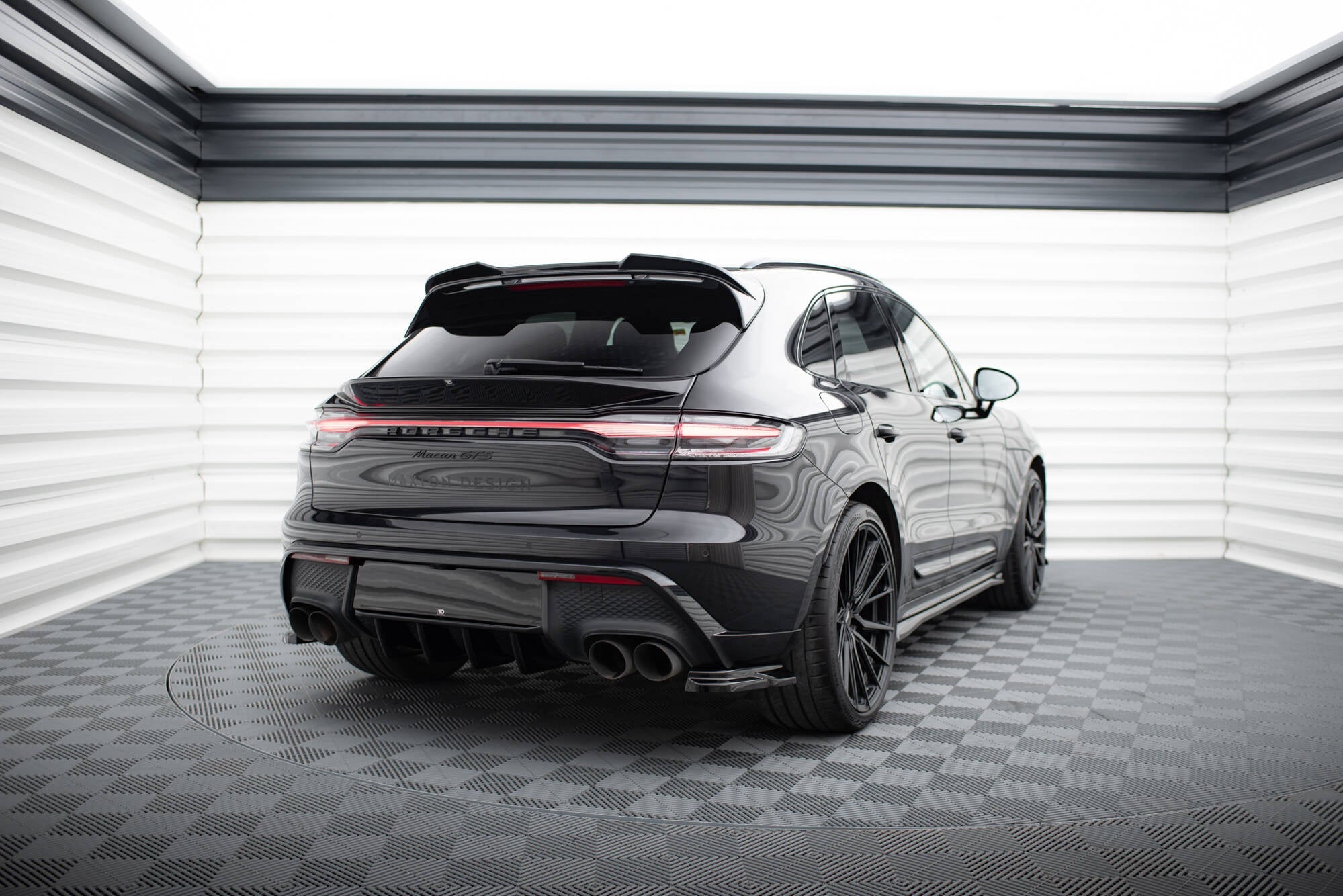Prelungire splitter bara spate Porsche Macan GTS Mk1 Facelift 2 2021- v6 - Maxton Design