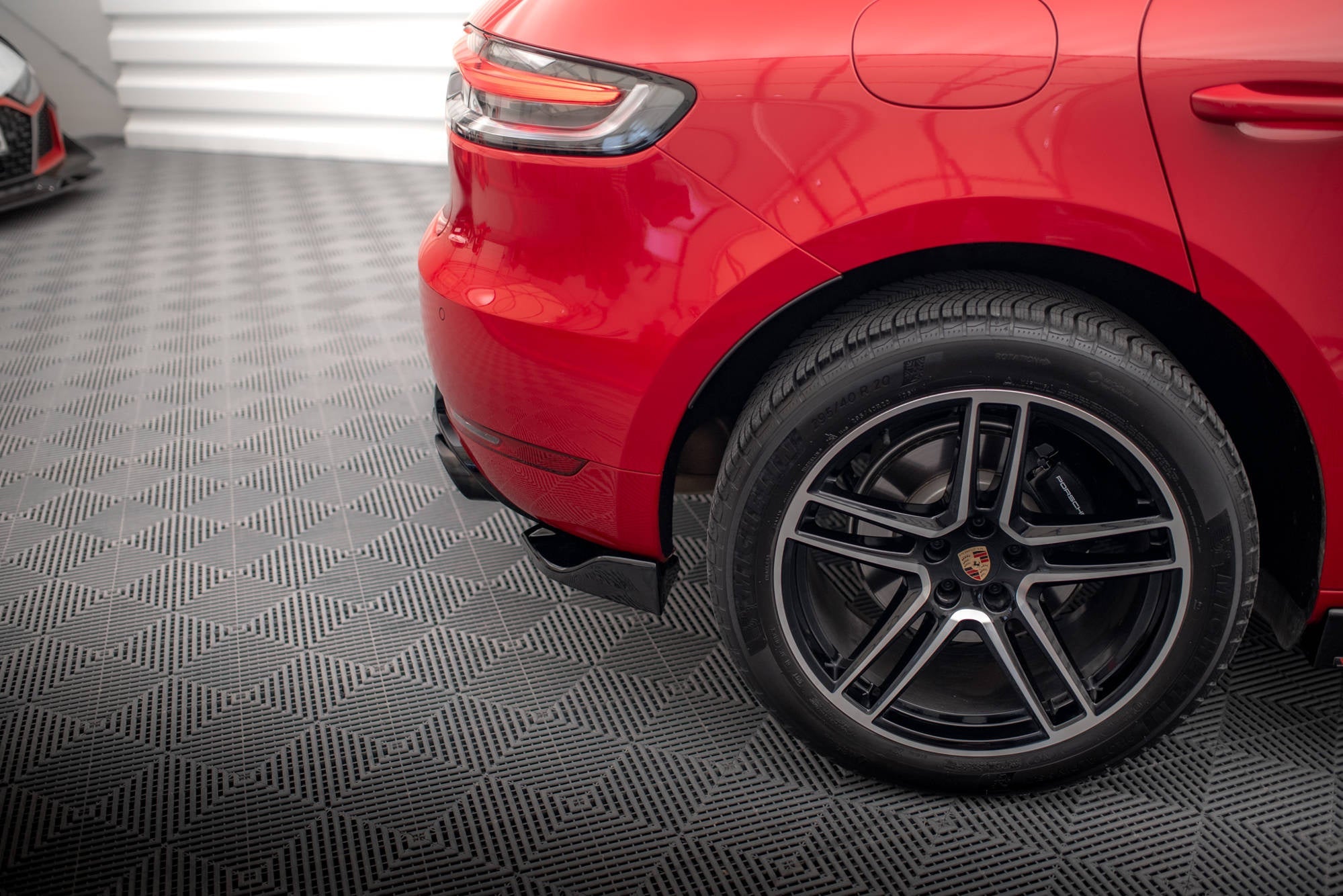 Prelungire splitter bara spate Porsche Macan Mk1 Facelift 2018-2021 v1 - Maxton Design