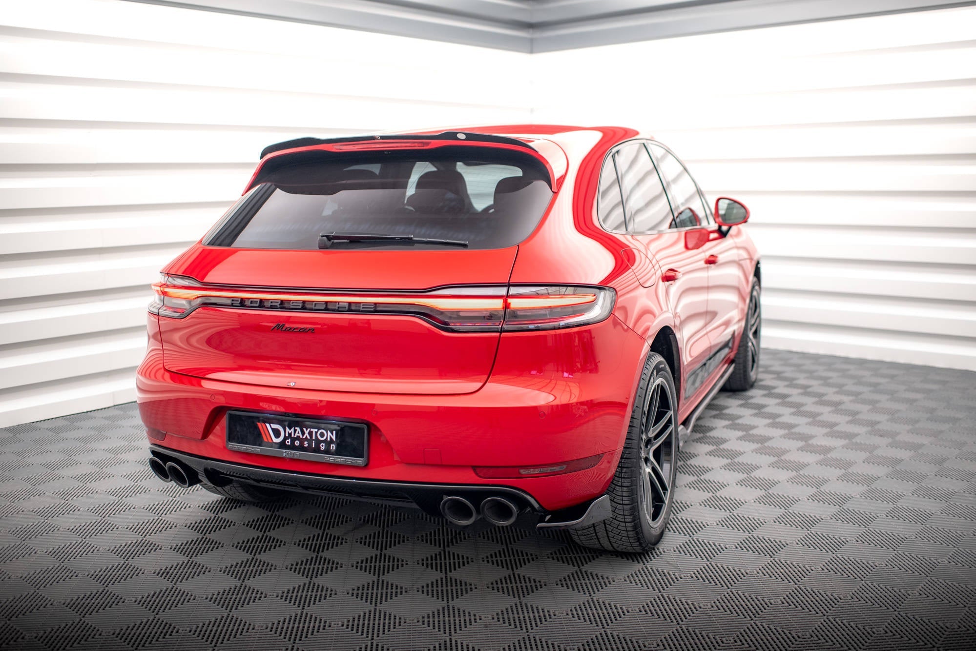Prelungire splitter bara spate Porsche Macan Mk1 Facelift 2018-2021 v1 - Maxton Design
