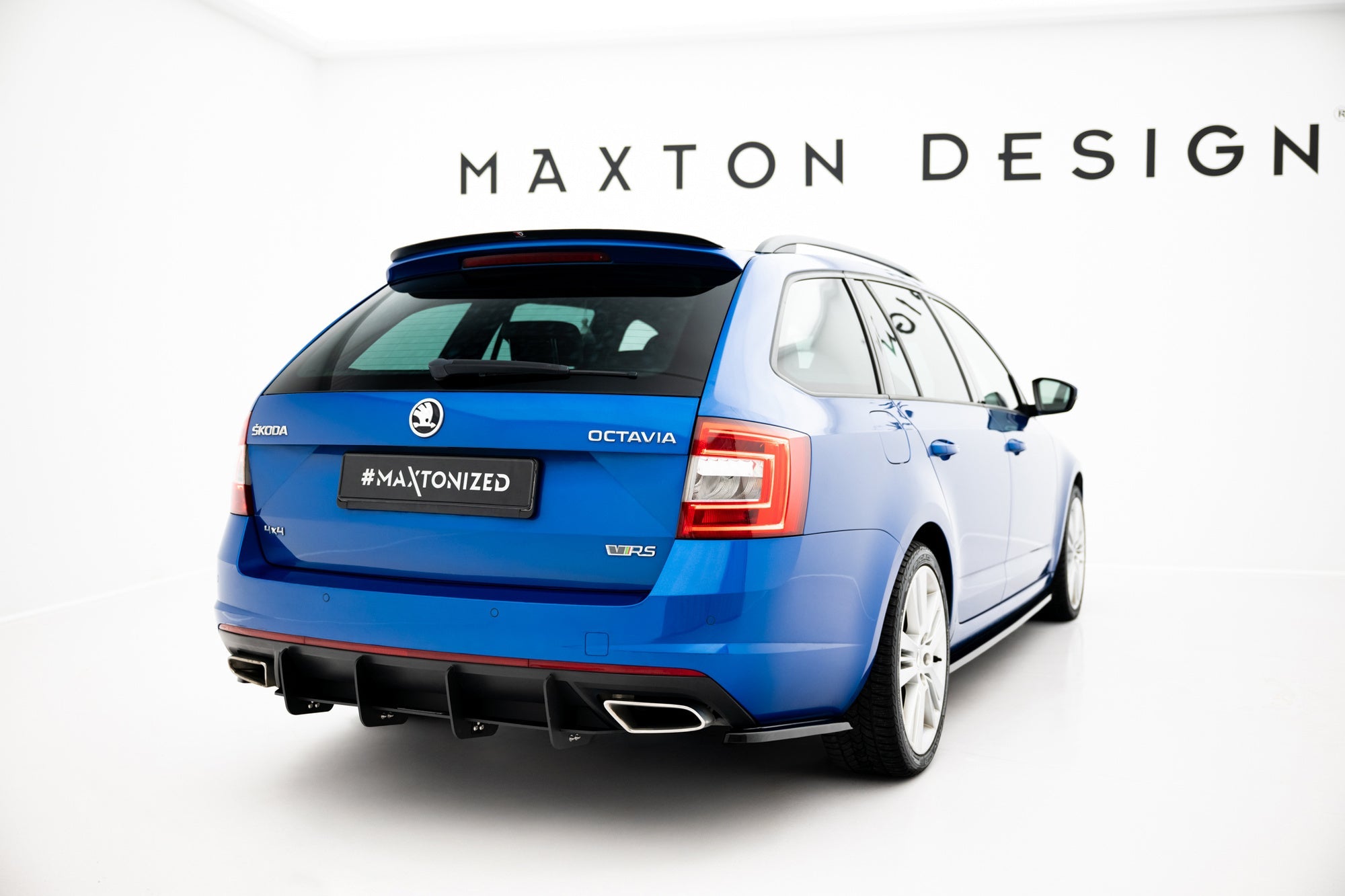 Prelungire splitter bara spate Skoda Octavia Mk3 RS Facelift 2013- v2 - Maxton Design