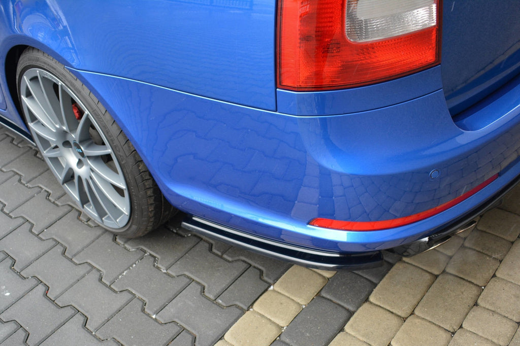 Prelungire splitter bara spate Skoda Octavia Mk2 RS Estate Combi Facelift 2009-2013 v3 - Maxton Design