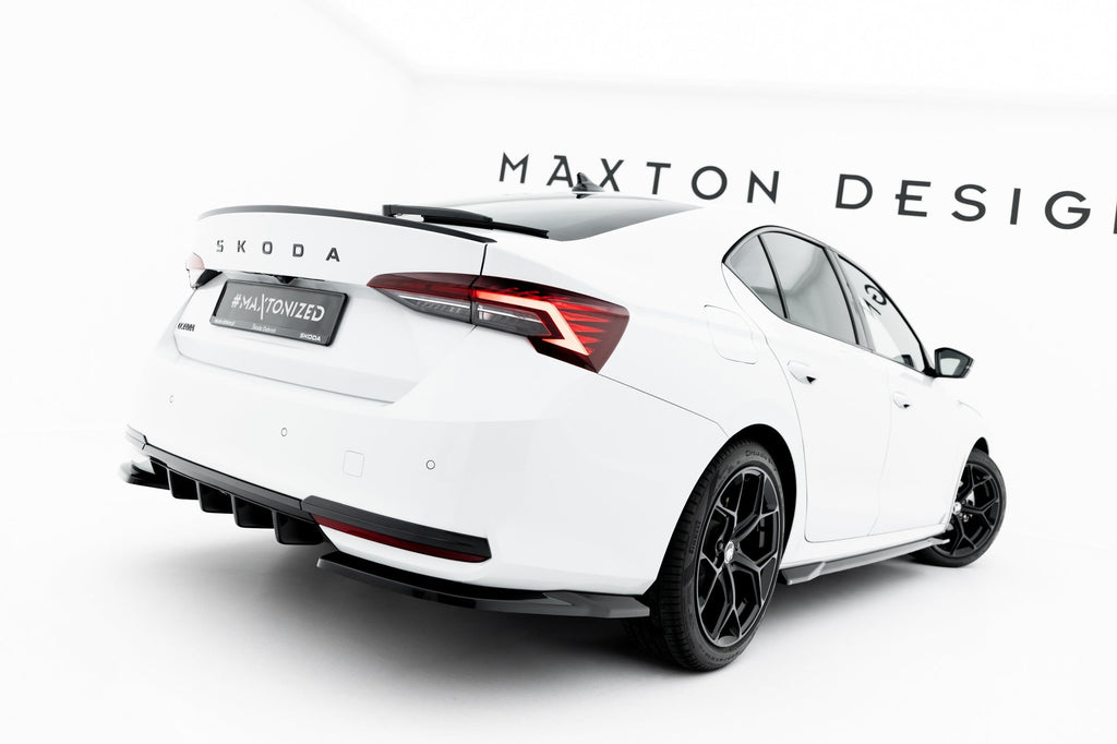 Prelungire splitter bara spate Skoda Octavia Sportline Liftback Combi Mk4 Facelift 2024- v22 - Maxton Design