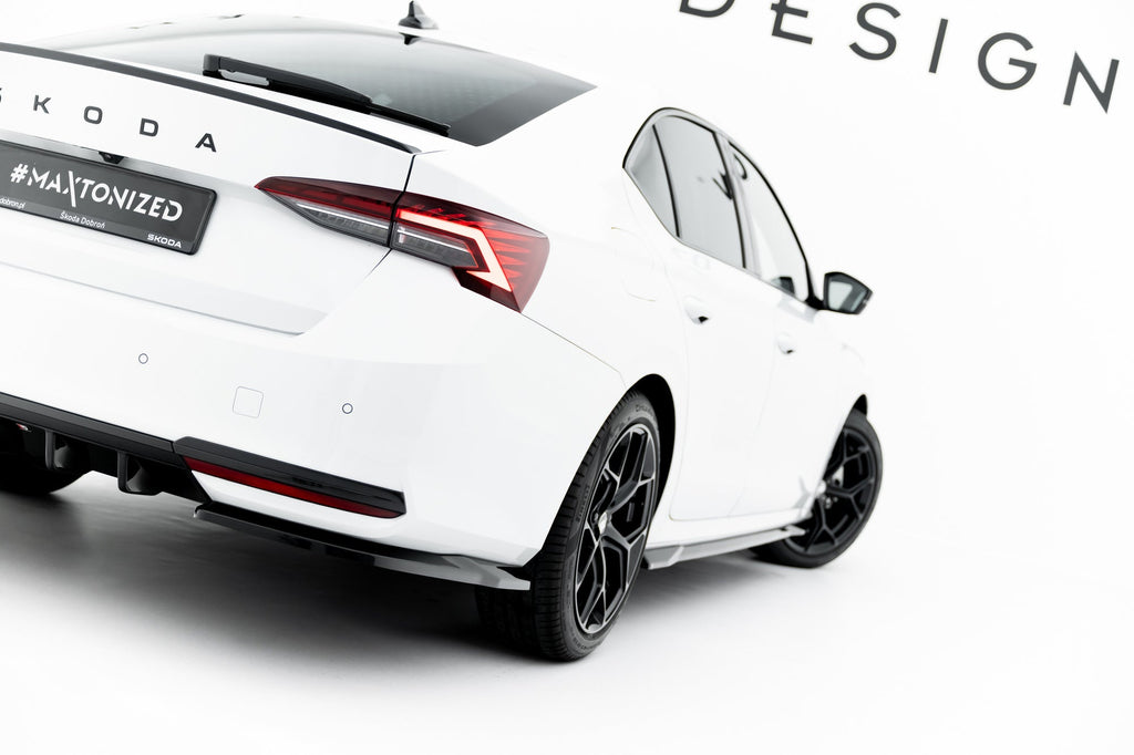 Prelungire splitter bara spate Skoda Octavia Sportline Liftback Combi Mk4 Facelift 2024- v22 - Maxton Design