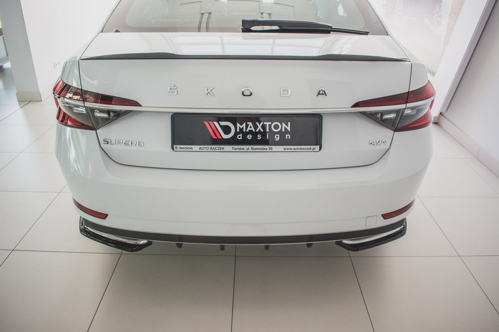 Prelungire splitter bara spate Skoda Superb Mk3 Facelift 2019- v3 - Maxton Design