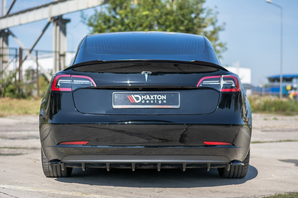 Prelungire splitter bara spate Tesla Model 3 2017- v1 - Maxton Design
