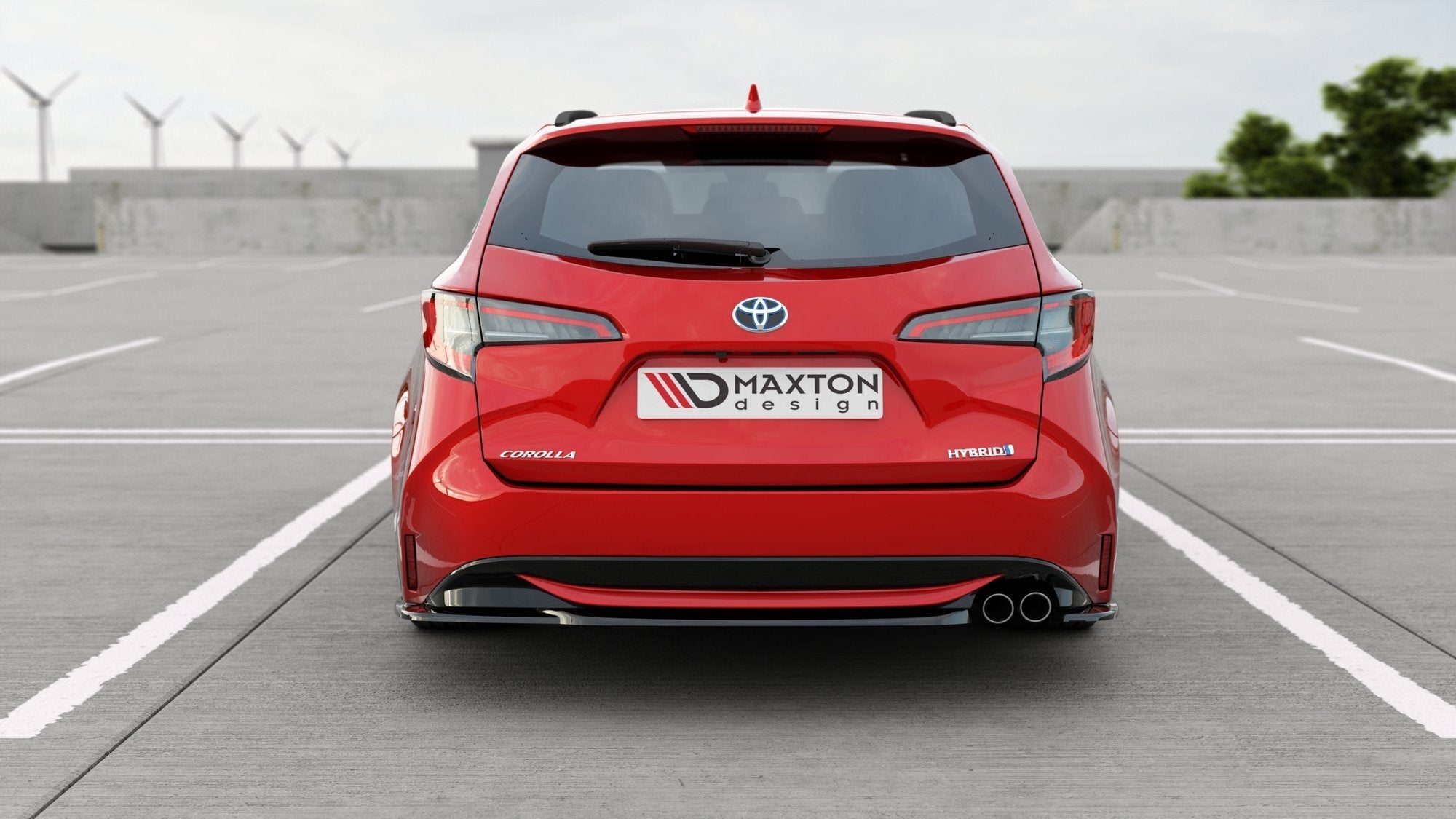 Prelungire splitter bara spate Toyota Corolla XII Rouring Sports 2019- v5 - Maxton Design