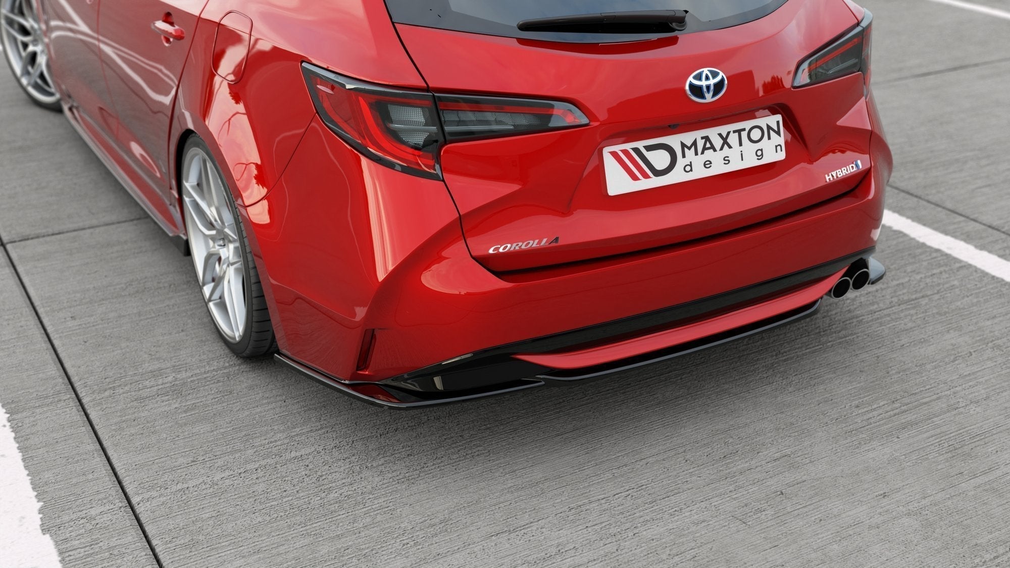 Prelungire splitter bara spate Toyota Corolla XII Rouring Sports 2019- v5 - Maxton Design