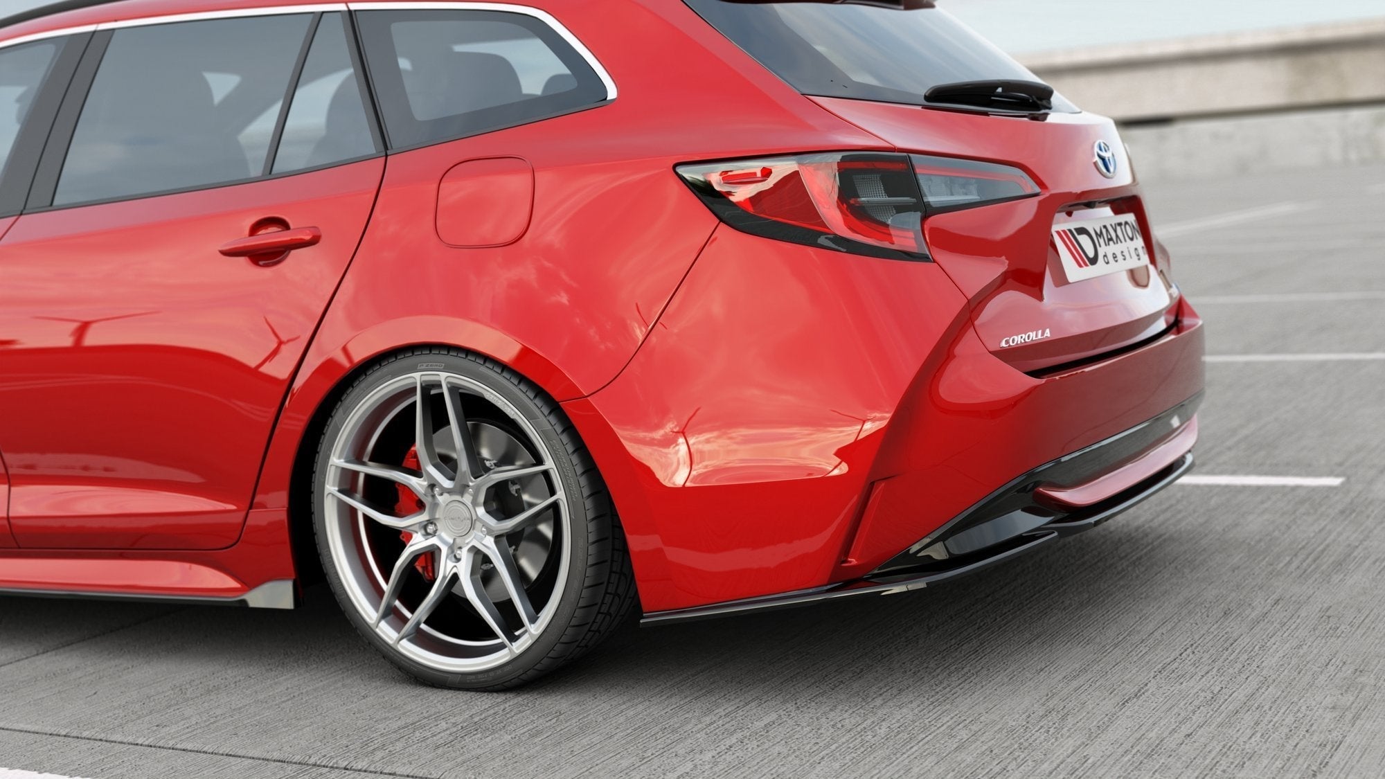 Prelungire splitter bara spate Toyota Corolla XII Rouring Sports 2019- v5 - Maxton Design