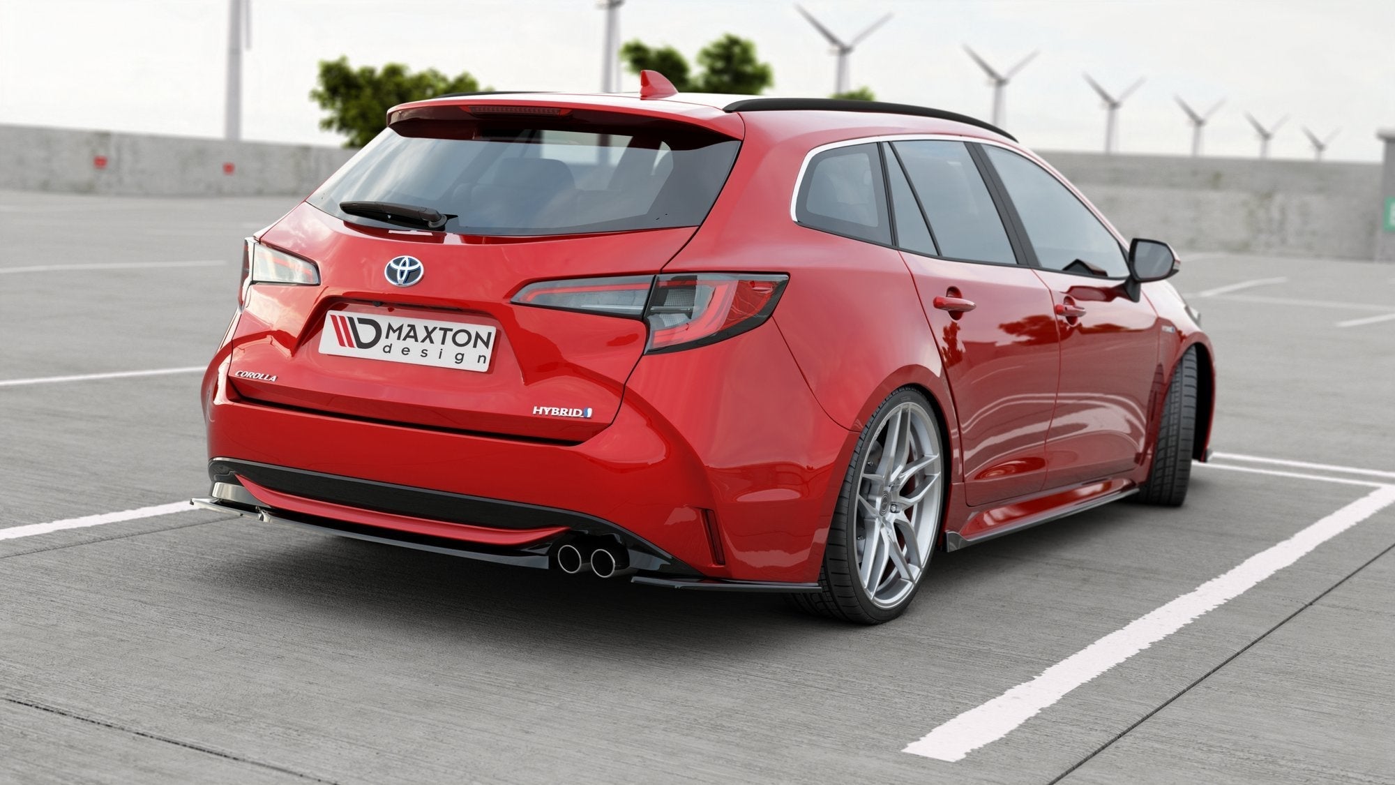 Prelungire splitter bara spate Toyota Corolla XII Rouring Sports 2019- v5 - Maxton Design