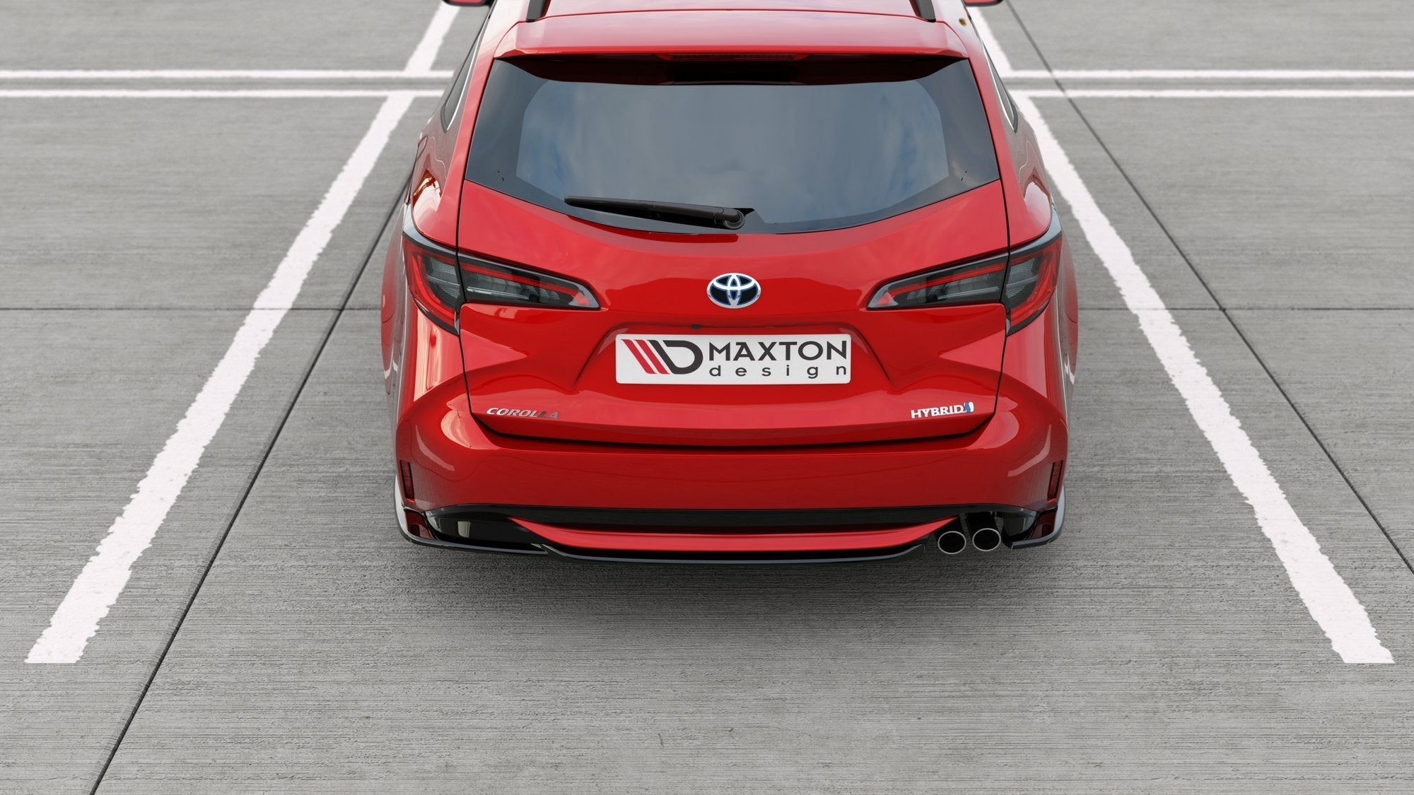 Prelungire splitter bara spate Toyota Corolla XII Rouring Sports 2019- v5 - Maxton Design
