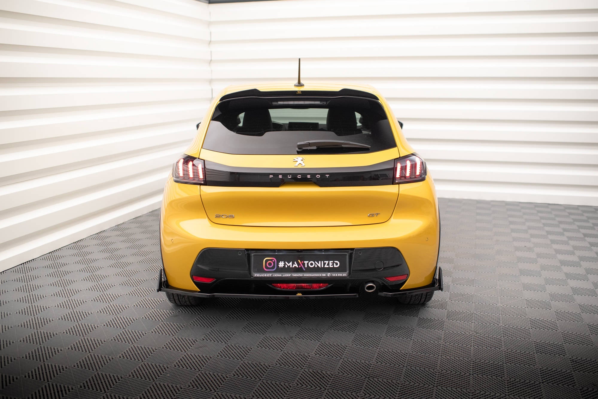 Prelungire splitter bara spate si flapsuri Peugeot 208 GT Mk2 2019- v6 - Maxton Design