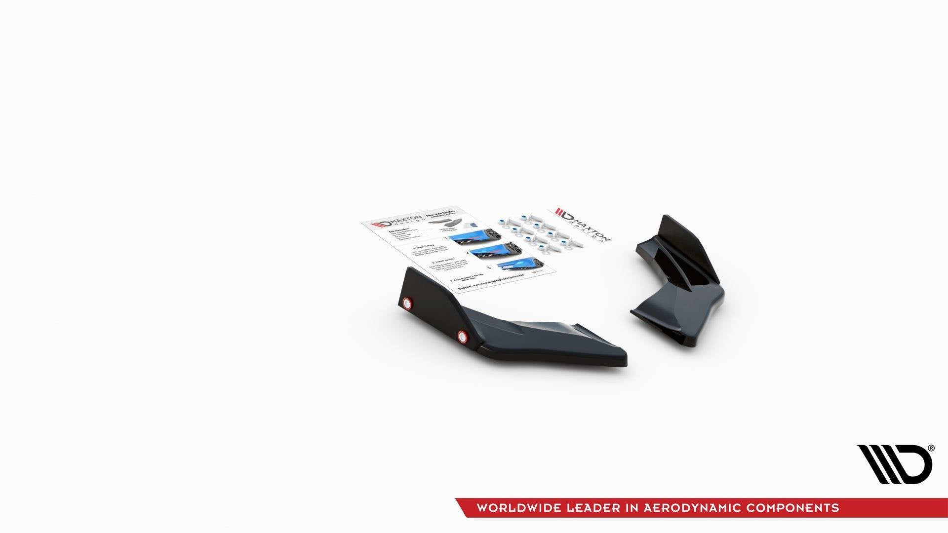 Prelungire splitter bara spate si flapsuri Volkswagen Golf 8 GTI Clubsport 2020- v22 - Maxton Design