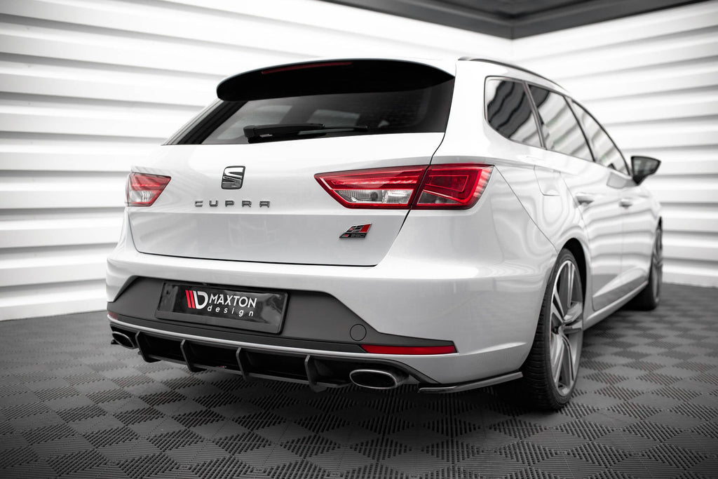 Prelungire splitter bara spate Seat Leon Cupra Sportstourer Mk3 2012-2016 v30 - Maxton Design