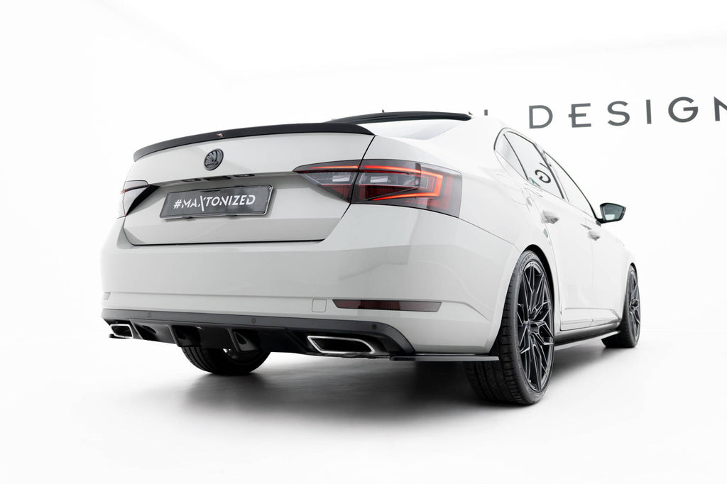 Prelungire splitter bara spate Skoda Superb Mk3 2015- v1 - Maxton Design
