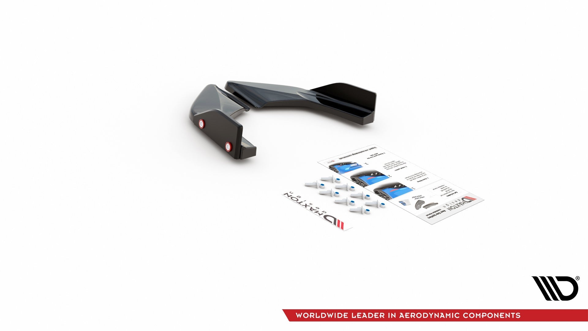 Prelungire splitter bara spate si flapsuri Volkswagen Golf 8 GTI 2020- v18 - Maxton Design