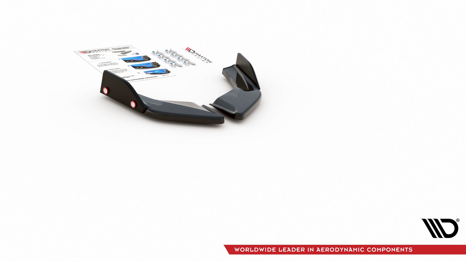 Prelungire splitter bara spate si flapsuri Volkswagen Golf 8 GTI 2020- v18 - Maxton Design