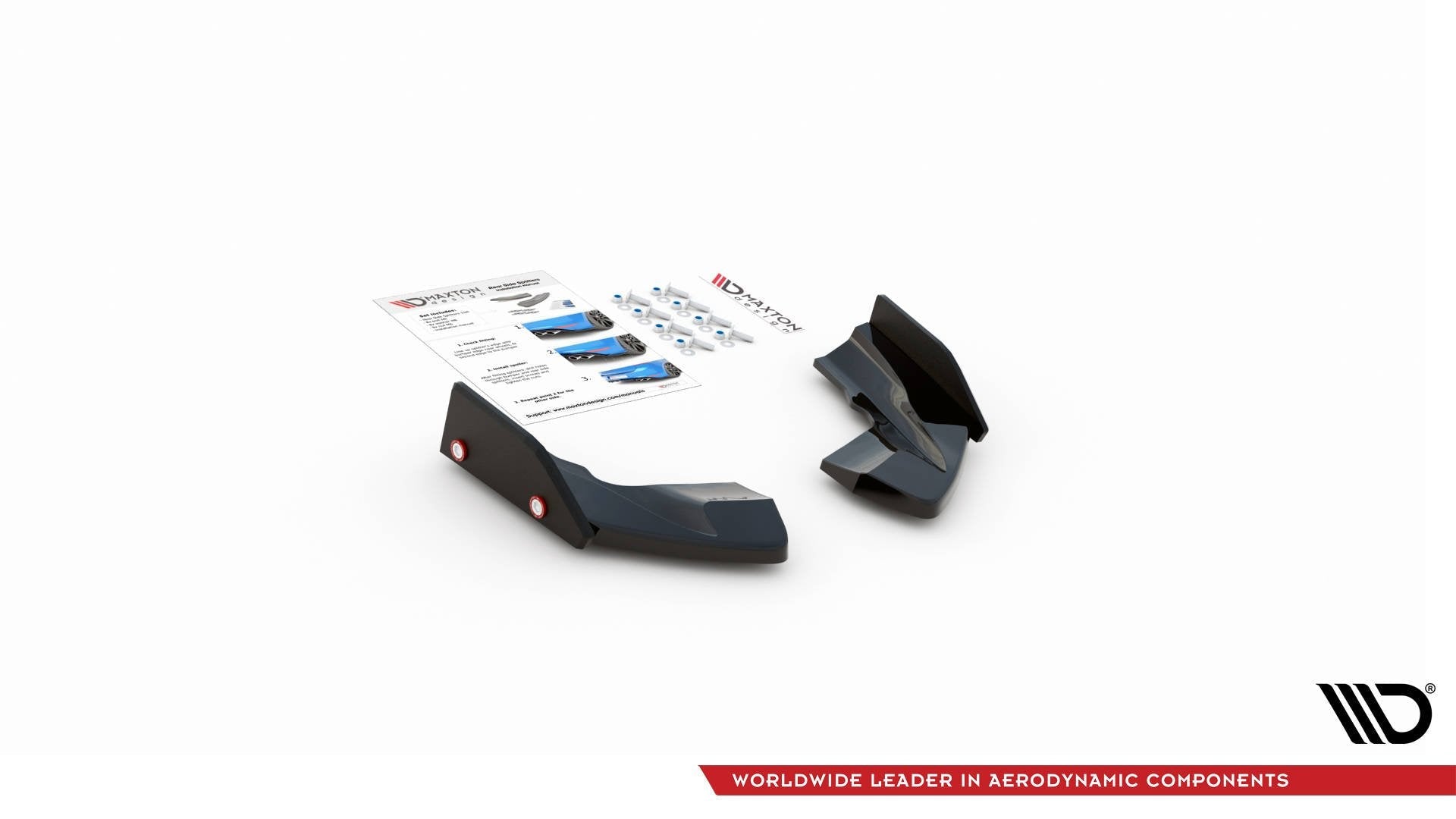 Prelungire splitter bara spate si flapsuri Volkswagen Golf R Mk8 2020- v31 - Maxton Design