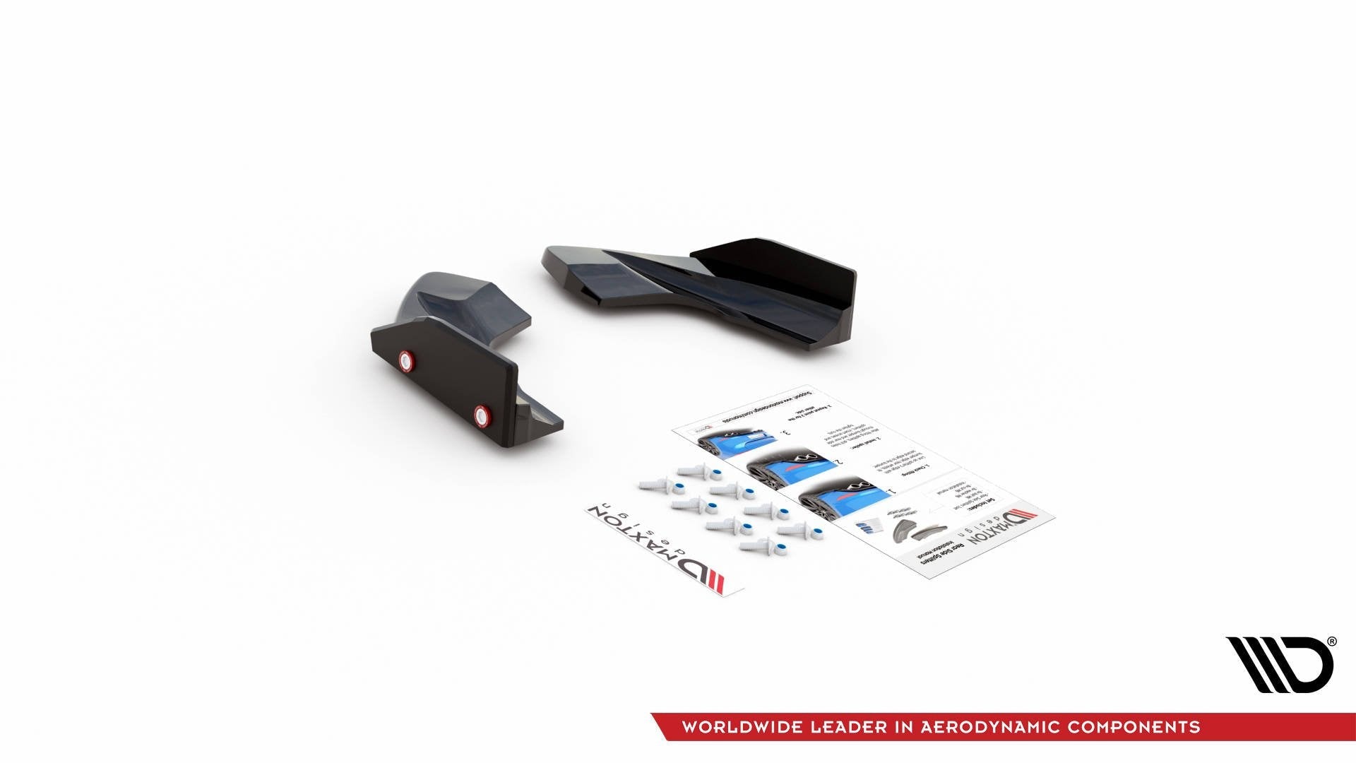 Prelungire splitter bara spate si flapsuri Volkswagen Golf R Mk8 2020- v31 - Maxton Design