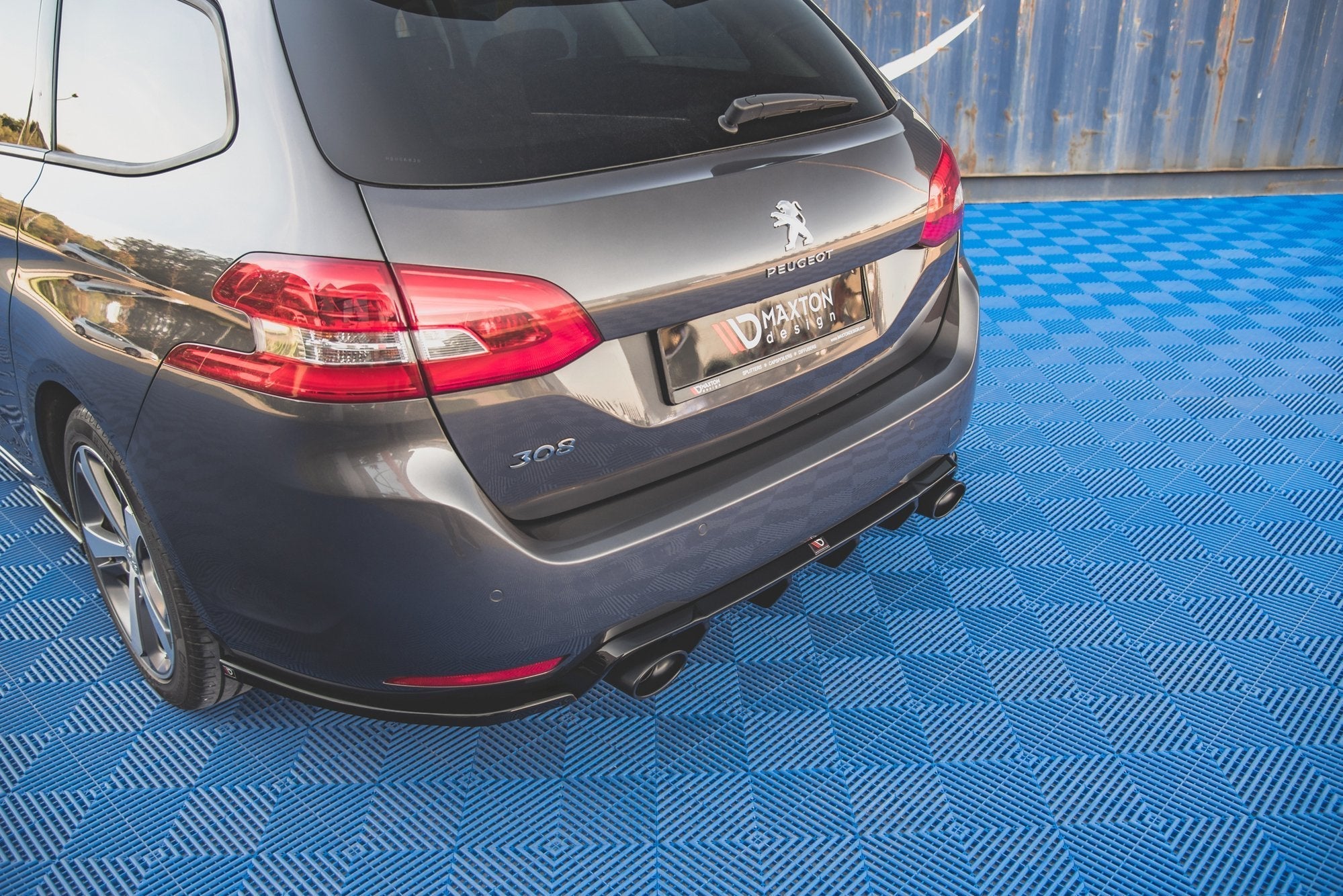 Prelungire splitter bara spate Peugeot 308 SW Mk2 Facelift 2017-2021 v6 - Maxton Design
