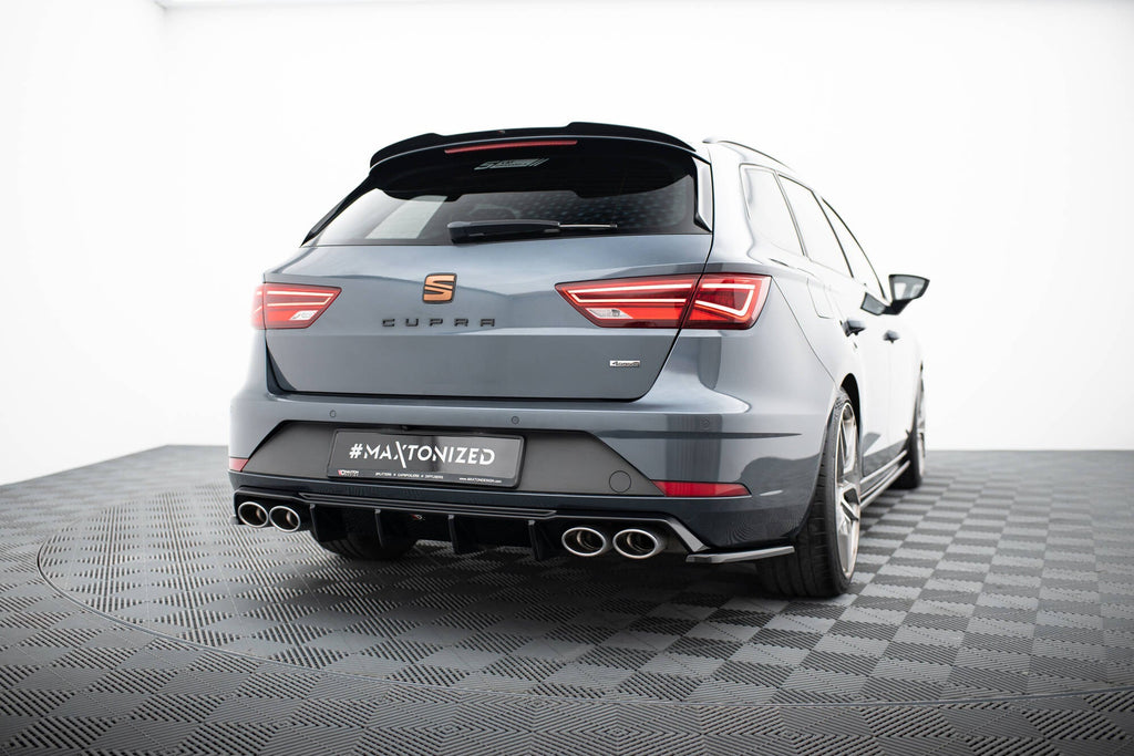 Prelungire splitter bara spate Seat Leon Cupra ST Mk3 Facelift 2017-2019 v15 - Maxton Design
