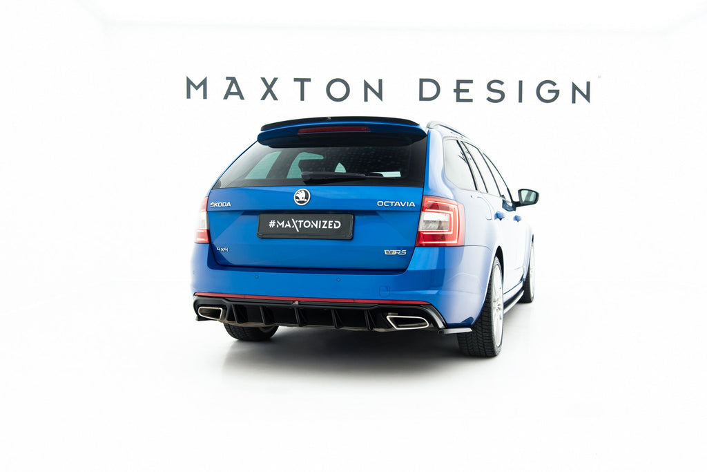 Prelungire splitter bara spate Skoda Octavia RS Mk3 Hatchback Combi 2013-2019 v7 - Maxton Design