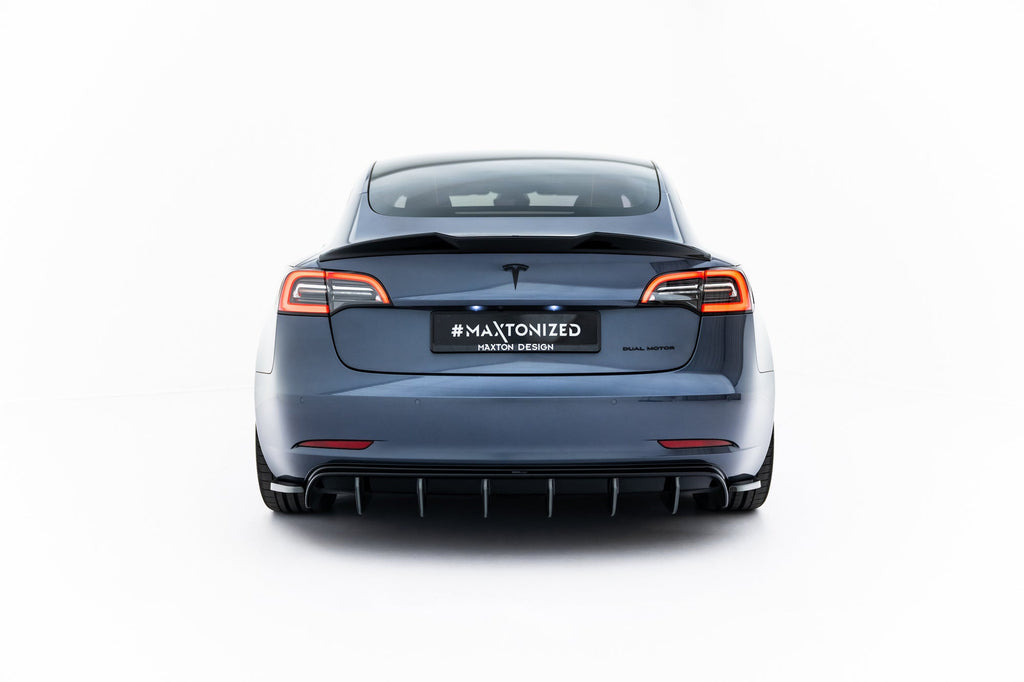Prelungire splitter bara spate Tesla Model 3 2017- v4 - Maxton Design