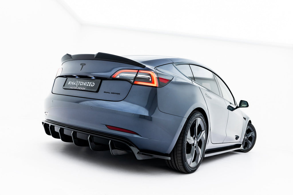 Prelungire splitter bara spate Tesla Model 3 2017- v4 - Maxton Design
