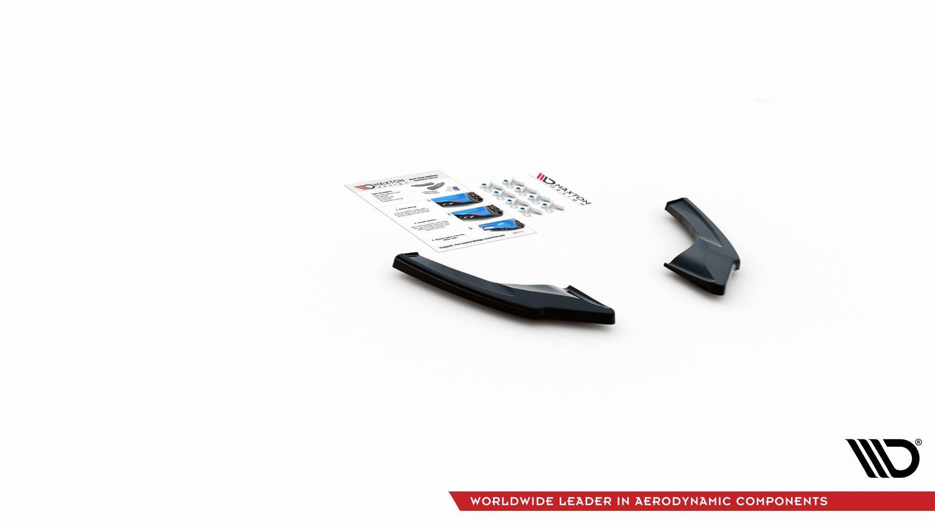 Prelungire splitter bara spate Volkswagen Golf 8 GTI Clubsport 2020- v21 - Maxton Design